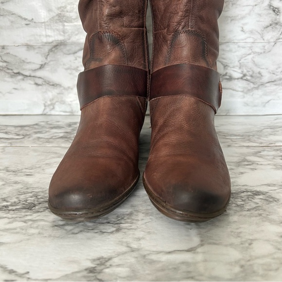 Pikolinos | women’s EU 40 US 9-9.5 Brujas Boots Distressed Brown Leather buckle - Picture 2 of 16